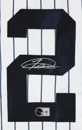 Jasson Dominguez Authentic Signed White Pinstripe Pro Style Jersey BAS