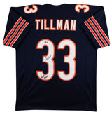 Charles Tillman "Peanut Peanut" Signed Navy Pro Style Jersey BAS Wit #4W645196