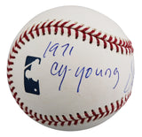 Athletics Vida Blue "71 Cy Young, 71 MVP" Signed OAL Baseball BAS #BU43406