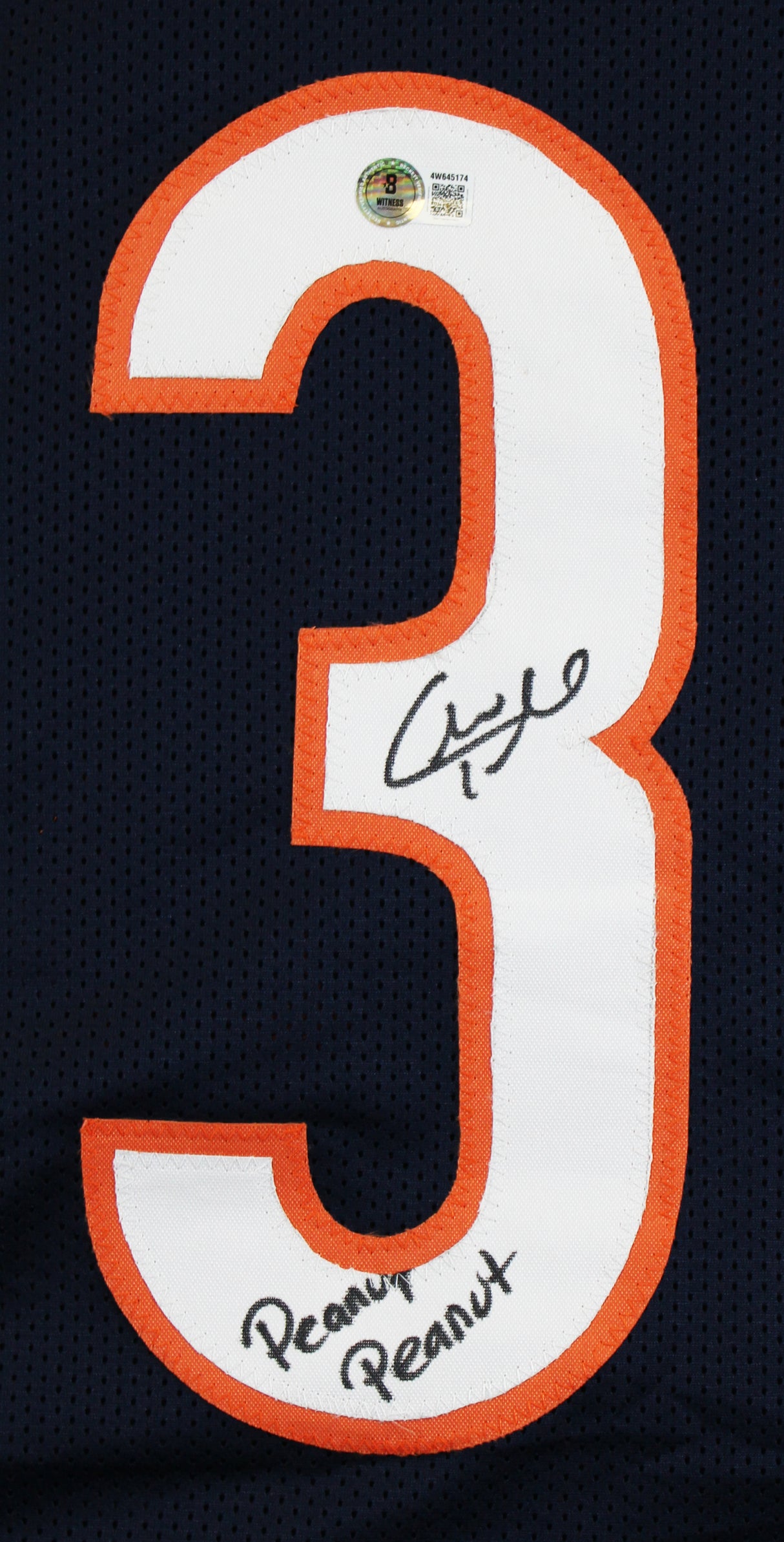 Charles Tillman "Peanut Peanut" Signed Navy Pro Style Jersey BAS Wit #4W645174