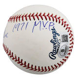 Athletics Vida Blue "71 Cy Young, 71 MVP" Signed OAL Baseball BAS #BU43406