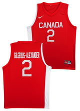 Shai Gilgeous-Alexander Signed Red Nike Team Canada Swingman Jersey JSA #CN07327