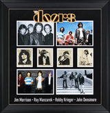 The Doors (4) Morrison, Manzarek, Krieger & Densmore Signed Framed Display JSA