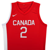 Shai Gilgeous-Alexander Signed Red Nike Team Canada Swingman Jersey JSA #CN07327