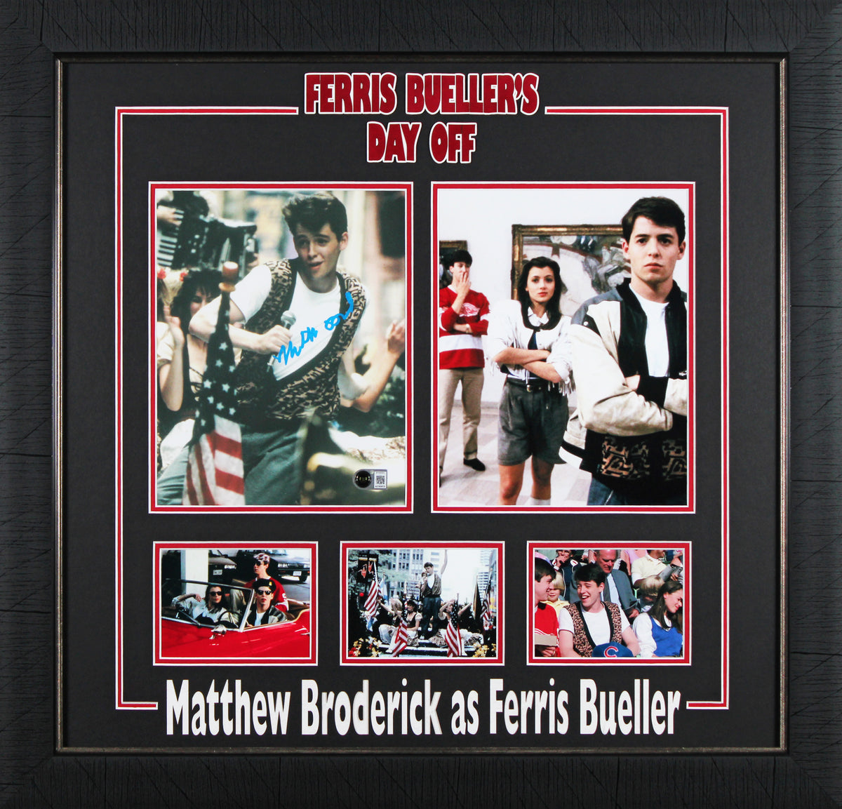 Matthew Broderick Ferris Bueller's Day Off Signed 8x10 Framed Photo BAS 2