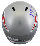 Patriots Vince Wilfork Signed Full Size Speed Rep Helmet W/ Case BAS Witnessed
