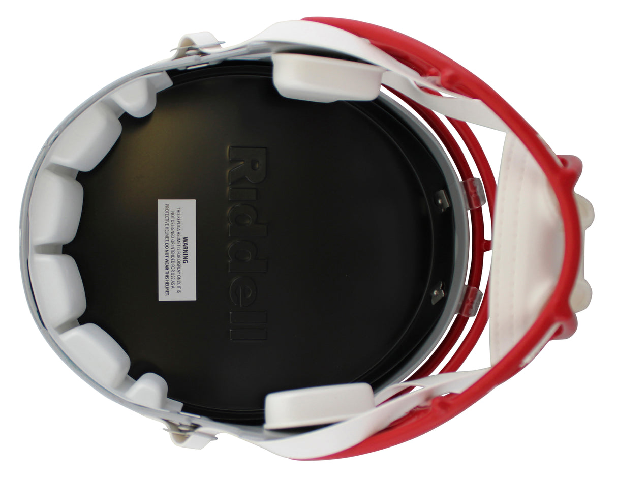 Patriots Vince Wilfork Signed Full Size Speed Rep Helmet W/ Case BAS Witnessed