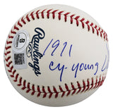 Athletics Vida Blue "71 Cy Young, 71 MVP" Signed OAL Baseball BAS #BU43407