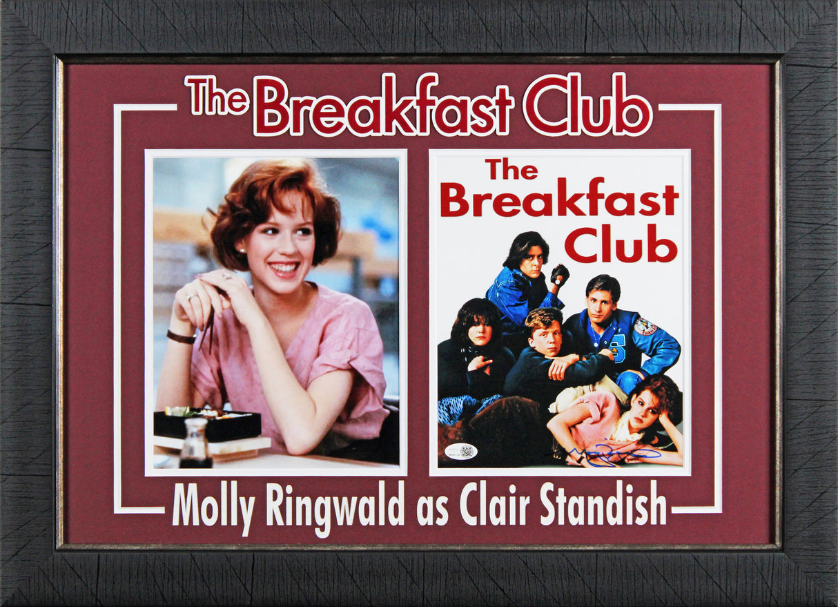 Molly Ringwold The Breakfast Club Signed 8x10 Framed Photo JSA Witness #WB801143