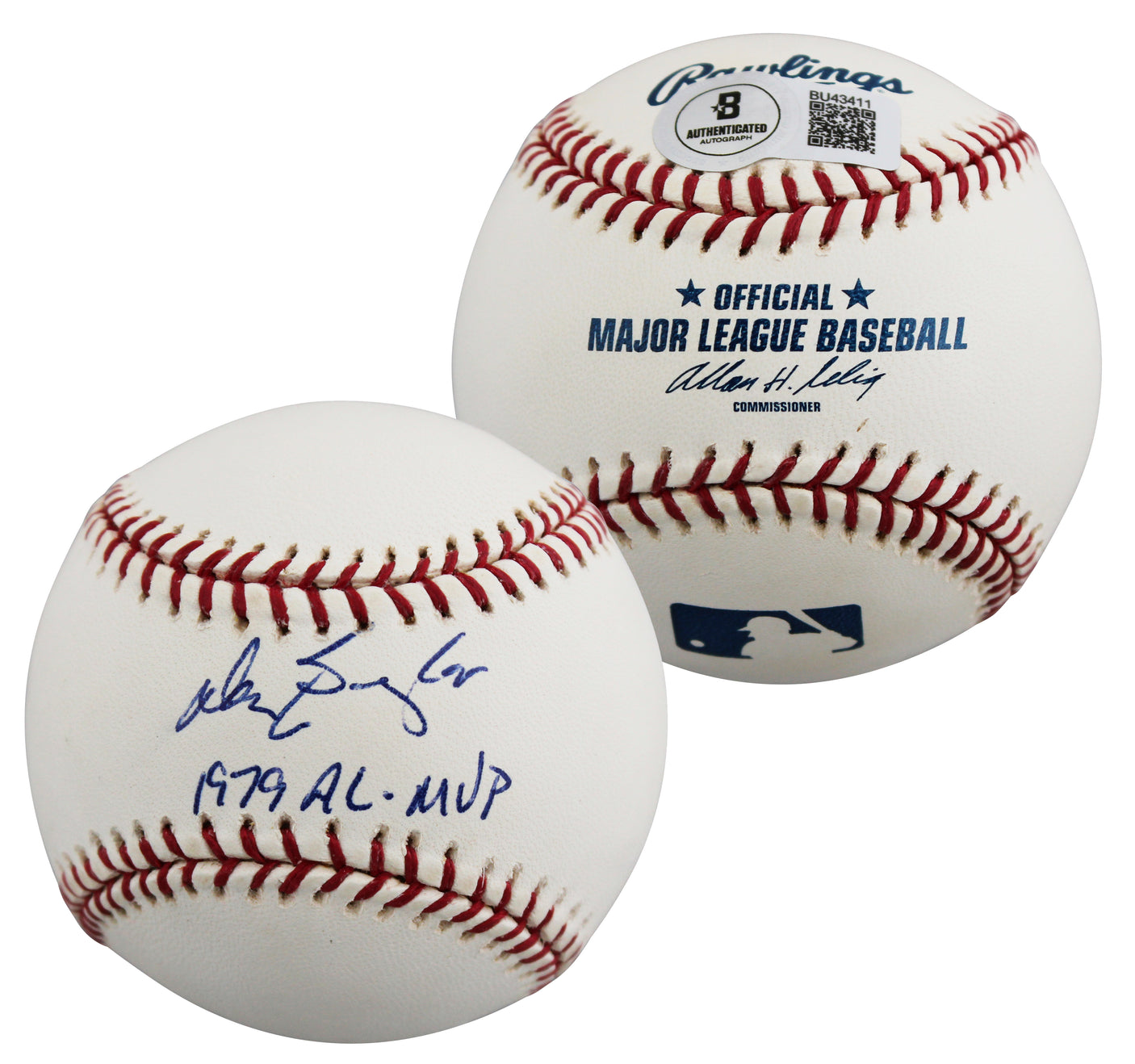 Angels Don Baylor "1979 AL MVP" Authentic Signed OML Baseball BAS #BU43411