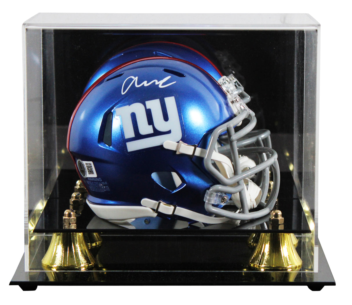 Giants Abdul Carter Authentic Signed Speed Mini Helmet W/ Case BAS Witnessed