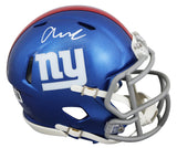 Giants Abdul Carter Authentic Signed Speed Mini Helmet Autographed BAS Witnessed