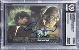 Elijah Wood "Frodo" Signed 2002 Topps LOTR FOTR #134 Card Auto 10! BAS Slabbed