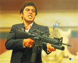Al Pacino Scarface Authentic Signed 16x20 Horizontal Shooting Photo BAS 2