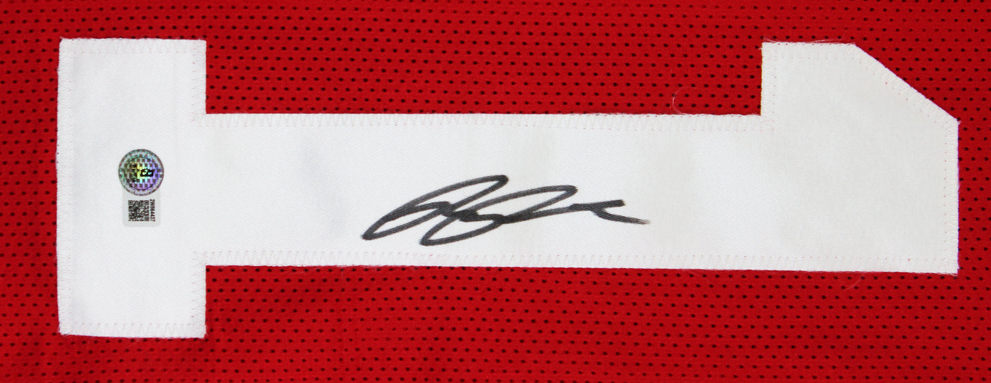 Ricky Pearsall Authentic Signed Red Pro Style Jersey Autographed BAS Witnessed 2