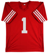 Ricky Pearsall Authentic Signed Red Pro Style Jersey Autographed BAS Witnessed 2