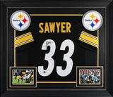 Jack Sawyer Authentic Signed Black Pro Style Framed Jersey BAS Witnessed