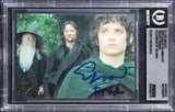 Elijah Wood "Frodo" Signed 2004 LOTR Trilogy Promos #P1 Card Auto 10! BAS Slab