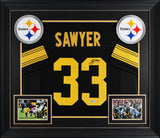Jack Sawyer Authentic Signed Black Color Rush Pro Style Framed Jersey BAS Wit