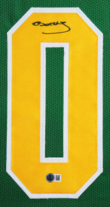 Oregon Bucky Irving Authentic Signed Green Pro Style Framed Jersey BAS Witnessed
