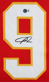 Chris Jones Authentic Signed Red Pro Style Framed Jersey Autographed BAS