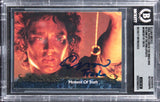 Elijah Wood Signed 2004 Topps LOTR Moment Of Truth #146 Card Auto 10 BAS Slabbed