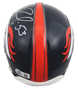 Broncos Bill Romanowski Authentic Signed VSR4 Rep Mini Helmet BAS #BV01193