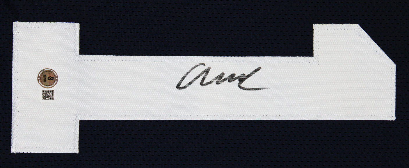 Penn State Abdul Carter Authentic Signed Navy Blue Pro Style Jersey BAS Witness