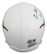 Texas Earl Campbell "HT 77" Authentic Signed VSR4 Rep Mini Helmet BAS #BV01176