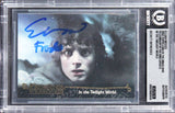 Elijah Wood "Frodo" Signed 2002 Topps LOTR Update #149 Card Auto 10! BAS Slabbed