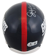 Giants Jeff Hostetler "SB XXV MVP" Signed VSR4 Rep Mini Helmet BAS #BV01175