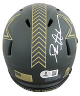 Cowboys Deion Sanders Signed STS IV Speed Mini Helmet BAS Witnessed #4W108516