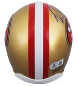 49ers Bill Romanowski Authentic Signed VSR4 Rep Mini Helmet W/ Case BAS