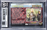 Elijah Wood "Frodo" Signed 2002 Topps LOTR Update #162 Card Auto 10! BAS Slabbed