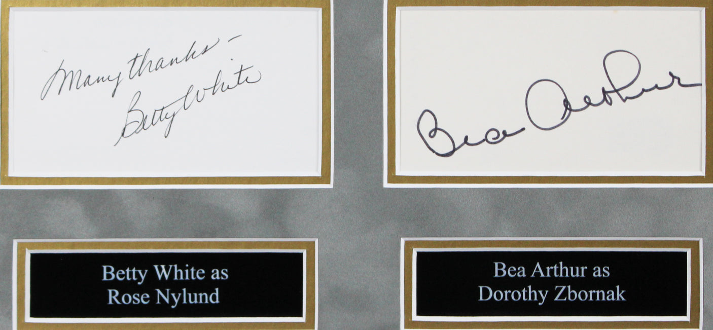 Golden Girls (4) White, Arthur, Getty & McClanahan Signed Framed Display BAS 1