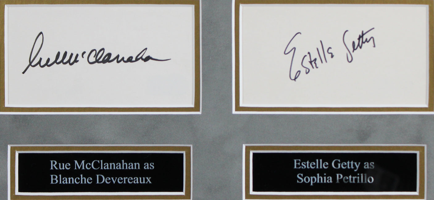 Golden Girls (4) White, Arthur, Getty & McClanahan Signed Framed Display BAS 1