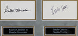 Golden Girls (4) White, Arthur, Getty & McClanahan Signed Framed Display BAS 1