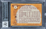 Celtics Robert Parish Signed 1981 Topps #6 Card Auto Graded Mint 10! BAS Slabbed