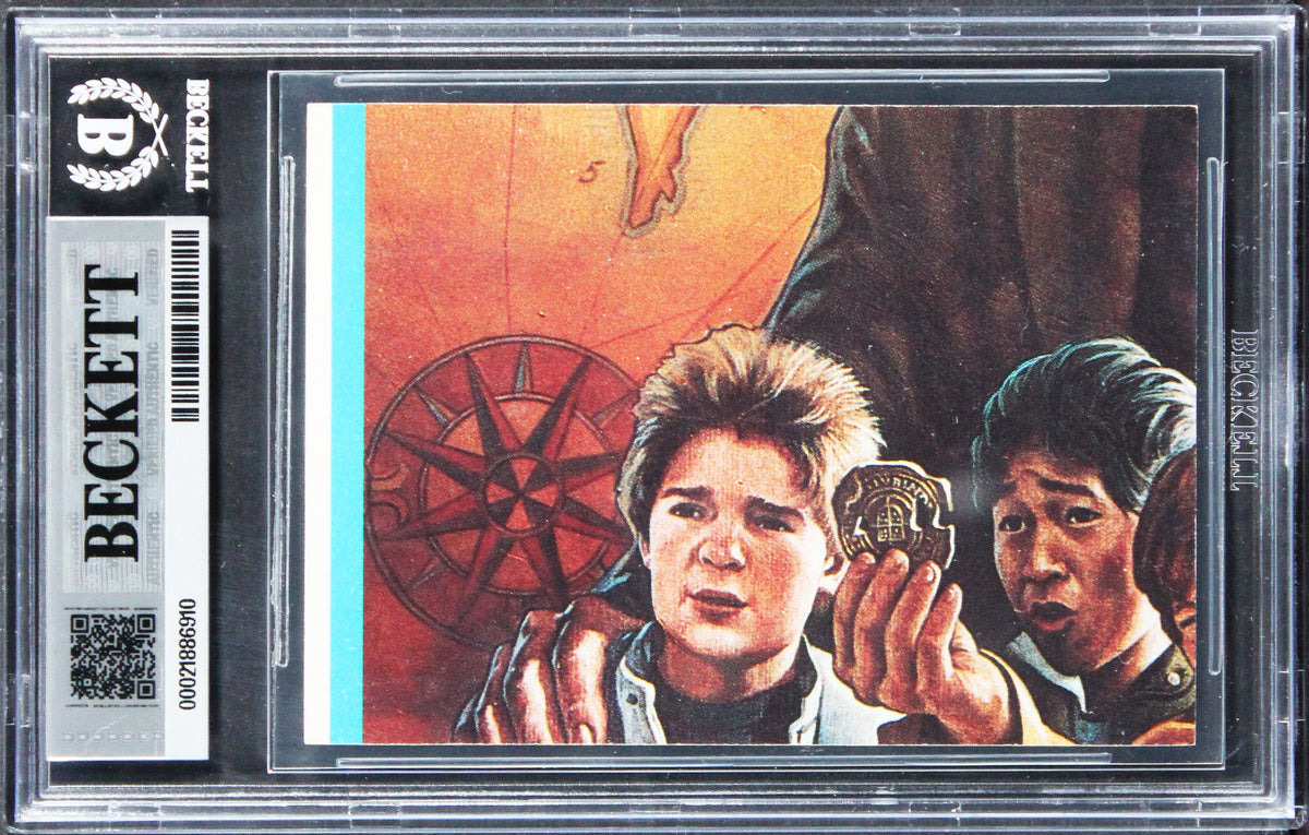 Sean Astin Signed 1985 Topps The Goonies Stickers #2A Card Auto 10! BAS Slabbed