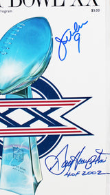1985 Bears (3) McMahon, Singletary & Hampton Signed Official SB XX Program BAS