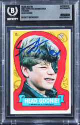 Sean Astin Signed 1985 Topps The Goonies Stickers #15A Card Auto 10! BAS Slabbed