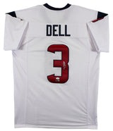 Tank Dell Authentic Signed White Pro Style Jersey Autographed JSA