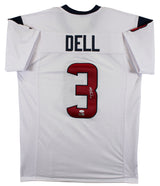 Tank Dell Authentic Signed White Pro Style Jersey Autographed JSA