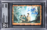 Sean Astin "Mikey" Signed 1985 Topps The Goonies WWF #32 Card Auto 10! BAS Slab