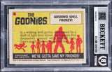 Sean Astin "Mikey" Signed 1985 Topps The Goonies WWF #32 Card Auto 10! BAS Slab