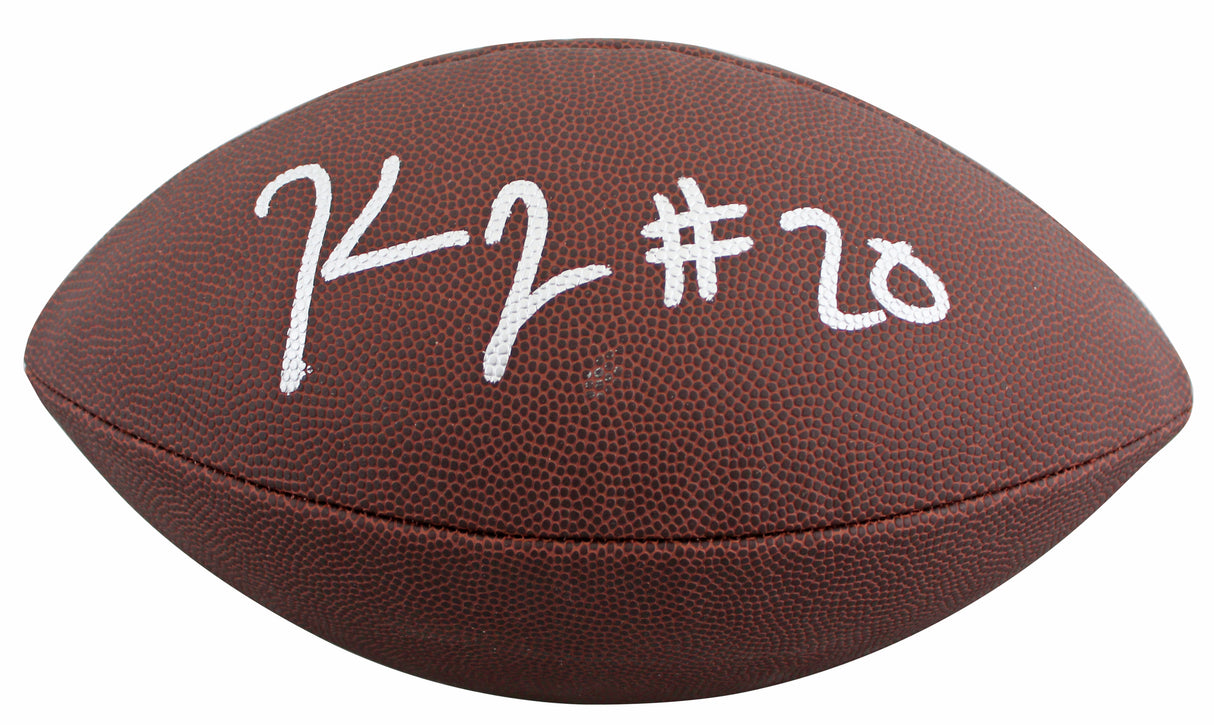 Steelers Kaleb Johnson Authentic Signed Wilson Super Grip Football BAS Witnessed
