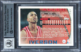76ers Allen Iverson Signed 1996 Topps #171 Rookie Card Auto Graded 10! BAS Slab