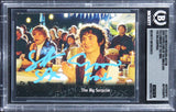 Elijah Wood & Sean Astin Signed 2001 Topps LOTR FOTR #26 Card Auto 10! BAS Slab