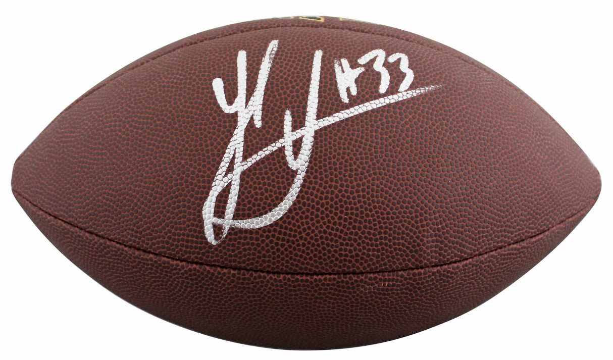 Steelers Jack Sawyer Authentic Signed Wilson Super Grip Football BAS Witnessed