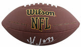 Steelers Jack Sawyer Authentic Signed Wilson Super Grip Football BAS Witnessed